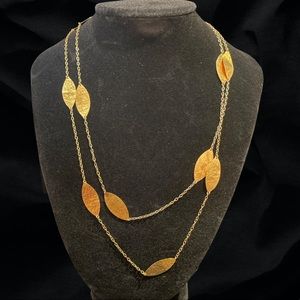 Gurhan Willow 23k Yellow Gold Long Station Necklace